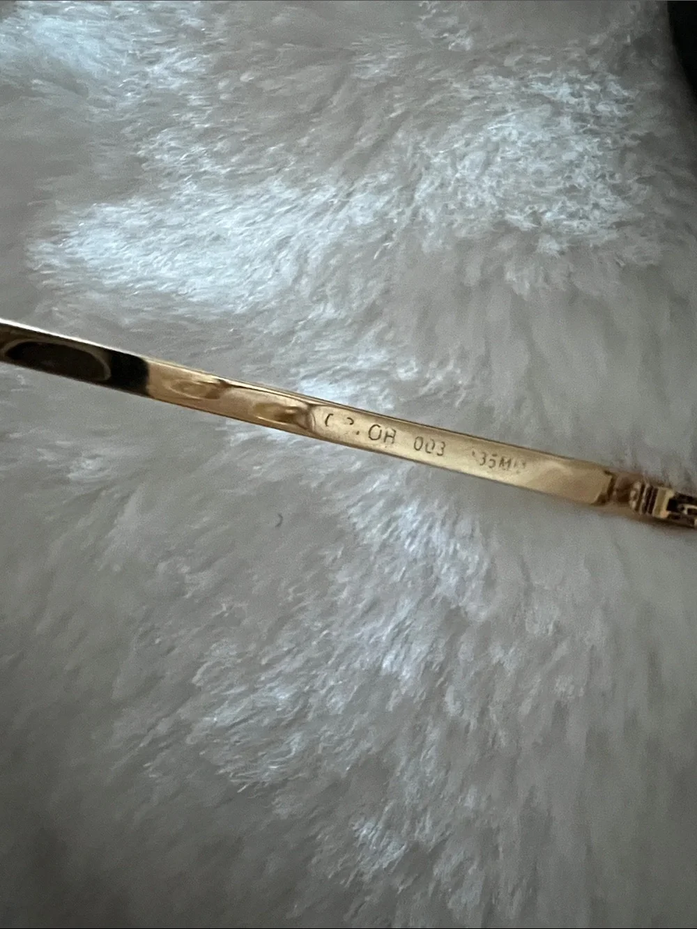 Esprit Gold Round Metal Glasses with Thin Frame